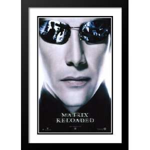 The Matrix Reloaded 20x26 Framed and Double Matted Movie Poster 