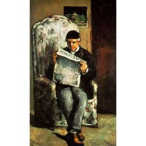 Louis Auguste Cezanne, Father of the Artist, Reading lEvenement 