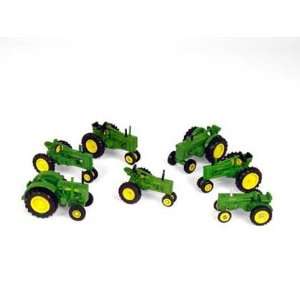  John Deere 7 piece Lettered Tractor Set Toys & Games