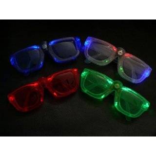  Light up LED Shutter Shades Multicolor Rockstar Sunglasses 