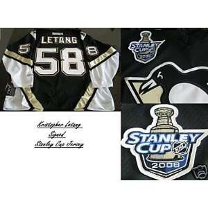  Kris Letang Pittsburgh Penguins Jersey 08 Cup Patch 