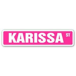  KARISSA Street Sign name kids childrens room door bedroom 