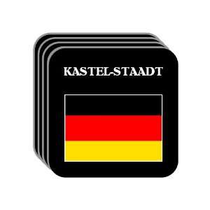 Germany   KASTEL STAADT Set of 4 Mini Mousepad Coasters 