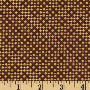  44 Wide Hampton Tile Brown Fabric By The Yard Arts 