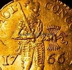 FANTASTIC 1766 HOLLAND PROVINCIAL GOLD DUCAT  KNIG