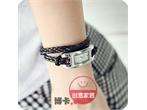 High quality leatherette watchband and knitting bracelet
