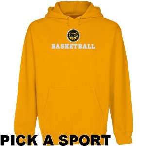 Kennesaw State Owls Gold Custom Sport Logo Applique Midweight Pullover 