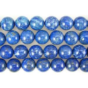  A+ 18mm lapis round beads 2pcs