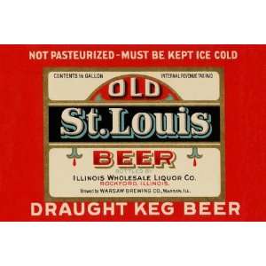  Exclusive By Buyenlarge Old St. Louis Beer 12x18 Giclee on 