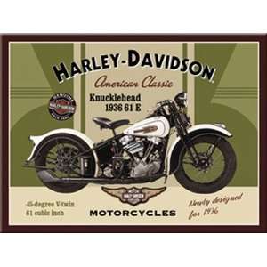  Harley Davidson Knucklehead steel fridge magnet (na)