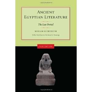  Ancient Egyptian Literature Volume III The Late Period 