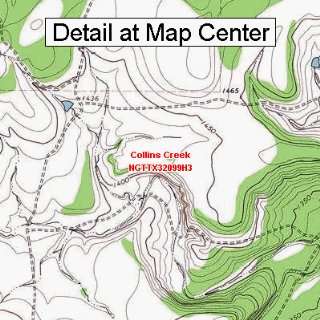 USGS Topographic Quadrangle Map   Collins Creek, Texas 