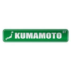  KUMAMOTO ST  STREET SIGN CITY JAPAN