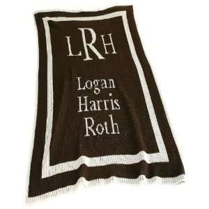    classic personalized blanket (initials & full name)