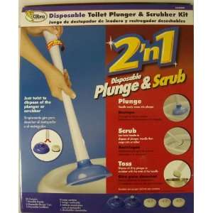  Disposable Toilet Plunger & Scrubber Kit by Cobra