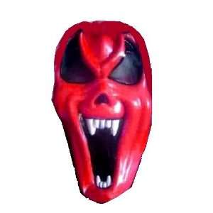  Red Devil Ghoul Costume Mask Toys & Games