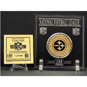   Mint Pittsburgh Steelers 24Kt Gold Game Coin