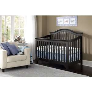  Creations Baby Mesa 4 in 1 Convertible Crib   Black Baby