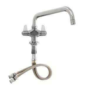  T&S 5F 2SLX10 Equip Single Hole Deck Mounted Faucet with 