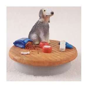  Bedlington Terrier Candle Topper Tiny One A Day at Home 