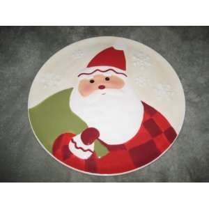 Hallmark Christmas Holiday  Santa  10 Inch Round Porcelain Plate
