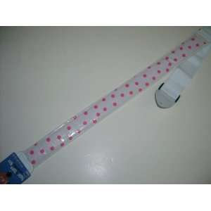  LM Alexis Oil Cloth Pink Dots, Padded Guitar Strap 