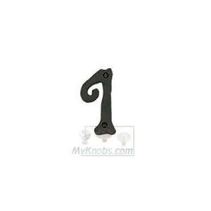   SCN1M BL Scroll Numbers House Number, Black