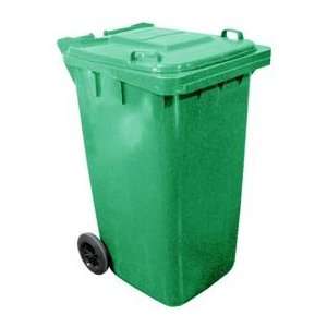  Mobile Trash Can   64 Gallon Green