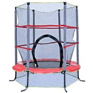 Airzone My First Trampoline with Enclosure, 55 Inch, Red