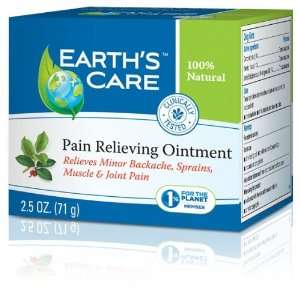  Earths Care Pain Relieving Ointment 2.5 Oz. Health 