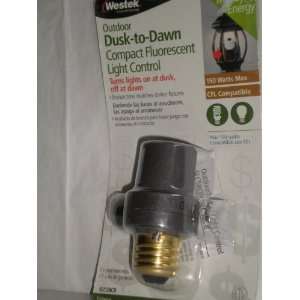  Outdoor Dusk to Dawn Compact Fluorescent Light Control 