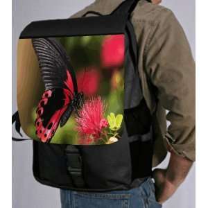  Red Black Butterfly Design Back Pack   School Bag Bag 