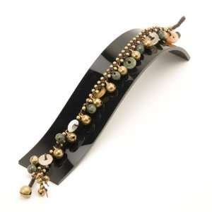  New multi charm gold beads brass ankle bracelet anklet by 