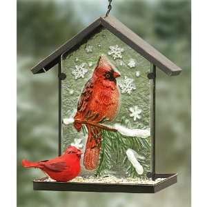  Wintertime Cardinal Bird Feeder Patio, Lawn & Garden