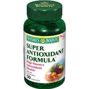  Natures Bounty Super Antioxidant Formula, 50 Softgels 