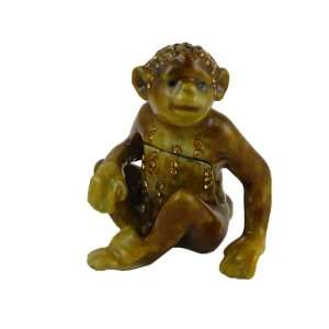  Monkey Trinket Box Bejeweled