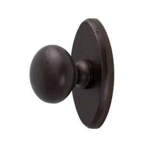 Solid Bronze Contemporary Knob with 2 1/2 Oval Base Plate   Bronze 