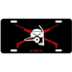  Mask and Guns License Plate 