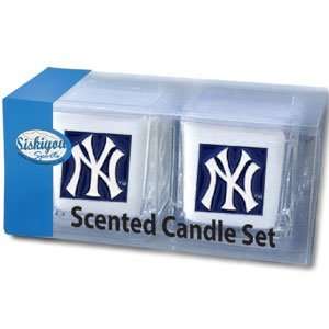  New York Yankees 2 pack of 2x2 Candle Sets   MLB 
