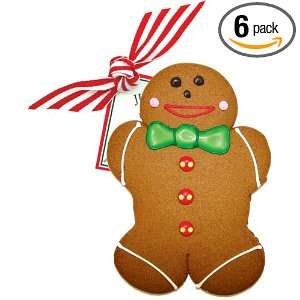 Traverse Bay Confections Hand Decorated Gingerbread Man Cookie, 3.5 