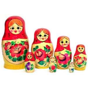   Maidens 7 piece traditional Russian Matryoshka doll
