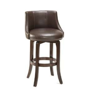  Hillsdale Napa Valley Swivel Bar Stool w/ Brown Leather 