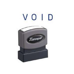  Inc Products   Void Pre ink Stamp, 1/2x1 5/8 Impression, Blue Ink 