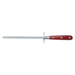 Berti Italian Handmade Insieme Knife Sharpener With Red Lucite Riveted 