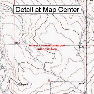  USGS Topographic Quadrangle Map   Denver International Airport 