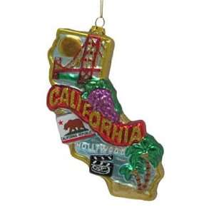  Personalized California Christmas Ornament