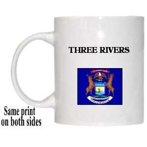  US State Flag   THREE RIVERS, Michigan (MI) Mug 
