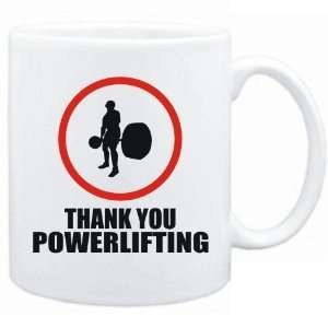    New  Thank You For Powerlifting  Mug Sports