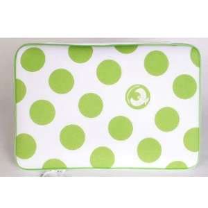  17 Green Polka Sleeve MacBook Electronics