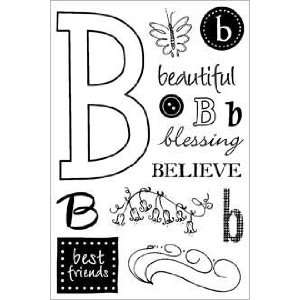 Letter B Theme Clear Rubber Stamp Set   CL002 